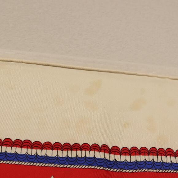 HERMES Carre 90 Scarf ""SELLES A HOUSSE"" Silk Red Auth am9081 - Picture 4 of 14